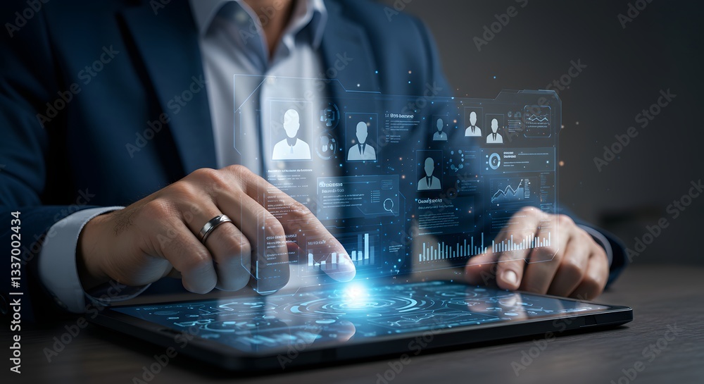 Poster business analytics and digital transformation with human resources data