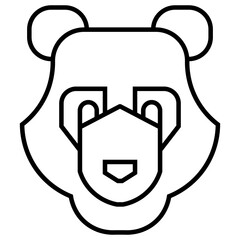 bear head  vector icon
