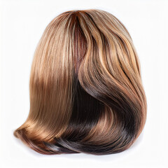 Fototapeta premium Wigs and Extensions isolate with white background.white backgro-288.png