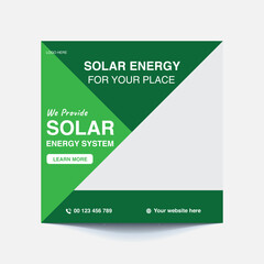 Promoting Social Post For Solar Energy Solutions for a Greener Future – Clean, Renewable Power for Homes and Businesses