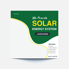 Promoting Social Post For Solar Energy Solutions for a Greener Future – Clean, Renewable Power for Homes and Businesses