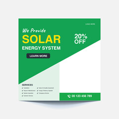 Promoting Social Post For Solar Energy Solutions for a Greener Future – Clean, Renewable Power for Homes and Businesses