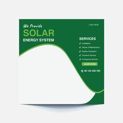 Promoting Social Post For Solar Energy Solutions for a Greener Future – Clean, Renewable Power for Homes and Businesses