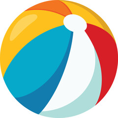 beach ball vector, vector and illustration, vector style
