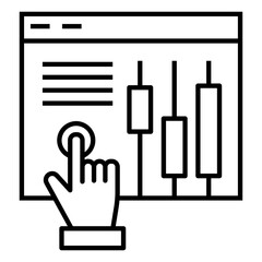 internet trading  vector icon