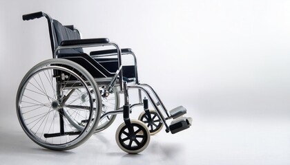 Fototapeta premium Wheelchair on white background