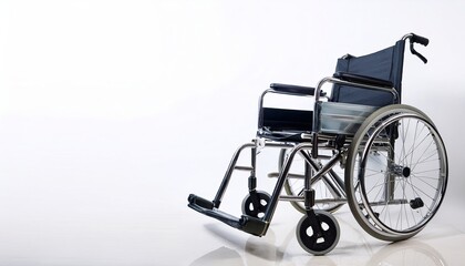 Fototapeta premium Wheelchair on white background