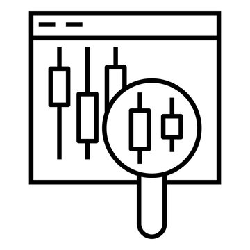 technical analyst vector icon