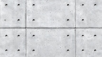 Concrete panel wall pattern, close-up of textured surface, modern building design