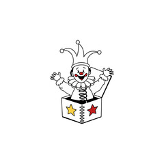 Jack in the box empty icon vector illustration graphic design
