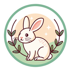 Obraz premium easter bunny with easter egg