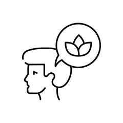 Mindfulness  Vector icon