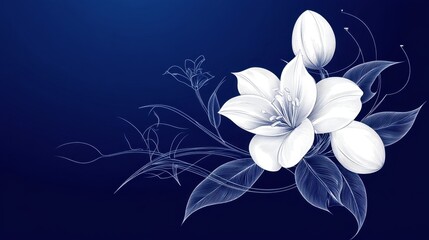 Architectural blueprint-style pattern with technical drawings of eggs and flowers, complete with measurements and annotations on blueprint blue