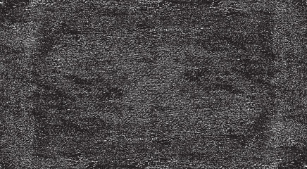 Monochrome texture composed of irregular graphic elements. Distressed uneven grunge background. Abstract vector illustration. Overlay for interesting effect and depth. Isolated on white background.