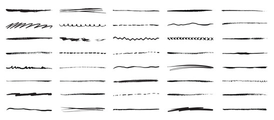 underline vector set
