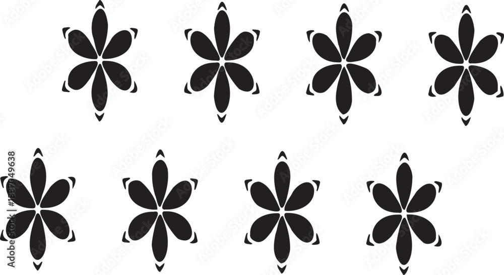 Poster black and white tileable pattern. grunge worn damask pattern design. distressed fabric texture. over