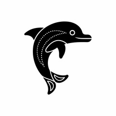 creative details Dolphin Icon vector illustration