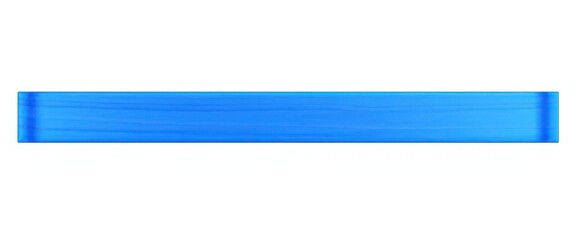 Obraz premium A vibrant blue horizontal bar, isolated on white, bold, bright
