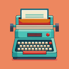 vintage typewriter illustration, perfect for design and graphic projects