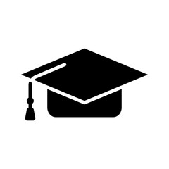 Graduate college icon set. Flat illustration of vector icon on white background