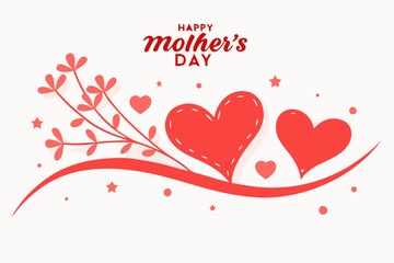 Happy Mothers Day a vector greeting design for the mothers day