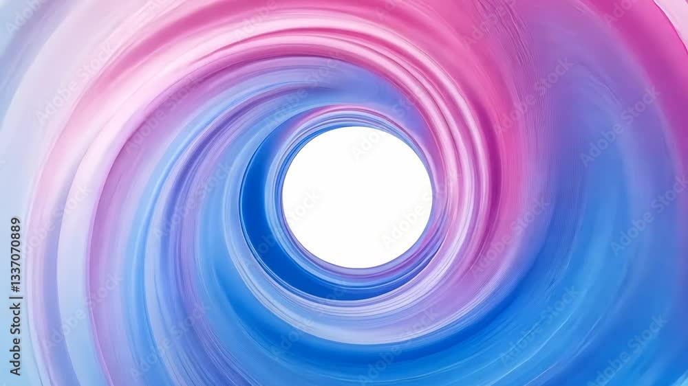 Poster dynamic abstract tunnel vibrant swirl of pink and blue colors creating motion and energy flow with s