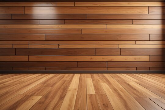 a close up of a wooden floor with a light on it