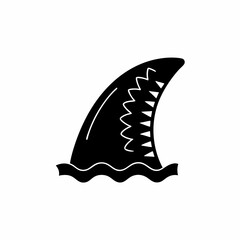 
creative details Shark Fin Icon vector illustration