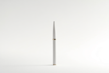 a white and gold lamp on a white background cutout image and isolated on transparent background 