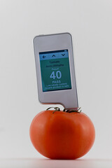 Device for measuring nitrites and nitrates in organic and animal products
