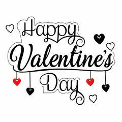 Abstract Happy Valentine's day elegant background