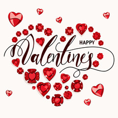 Abstract Happy Valentine's day elegant background