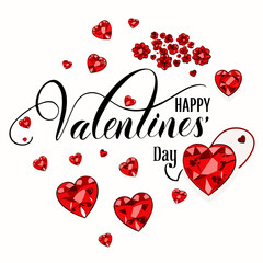 Abstract Happy Valentine's day elegant background