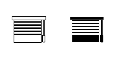 Blinds openicons for ui. vector illustration