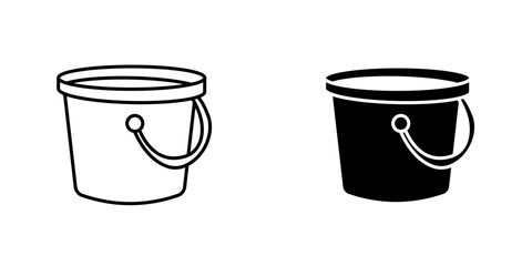 Bucketicons for ui. vector illustration