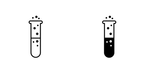 Chemical Tubeicons for ui. vector illustration