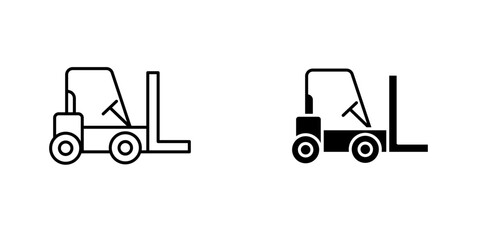 Forklifticons for ui. vector illustration