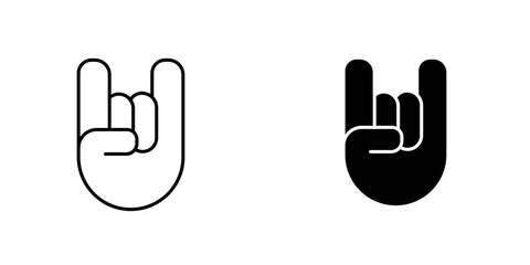 Hand Hornsicons for ui. vector illustration
