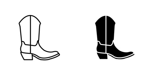 Heeled Booticons for ui. vector illustration