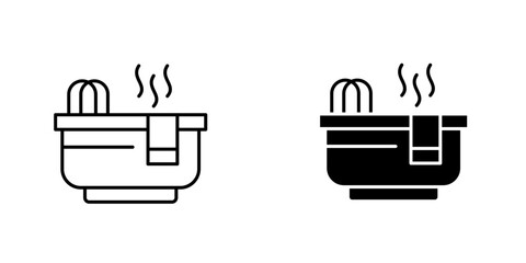 Hot tubicons for ui. vector illustration