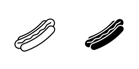 Hotdogicons for ui. vector illustration