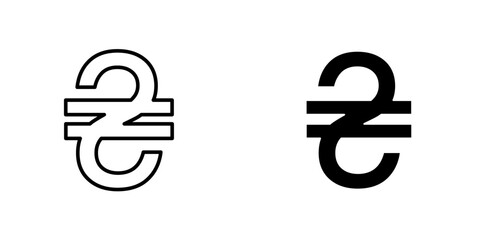 Hryvniaicons for ui. vector illustration