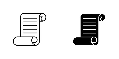 Paper Scrollicons for ui. vector illustration