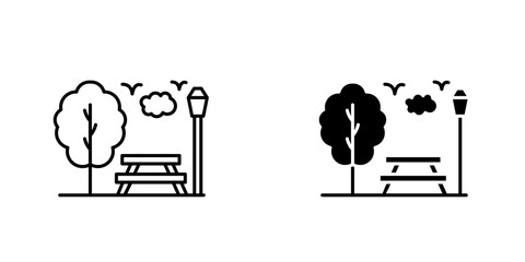 parkicons for ui. vector illustration