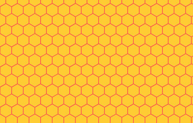 Honeycomb Pattern Yellow. Honeycomb pattern vector. Honeycomb pattern wallpaper.