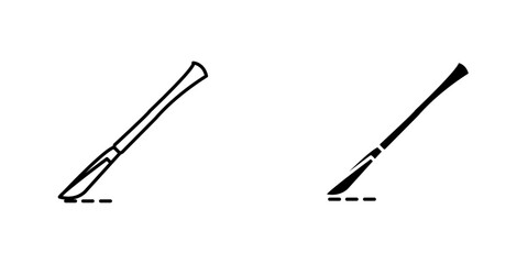 Scalpel pathicons for ui. vector illustration