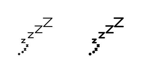 Snoozeicons for ui. vector illustration