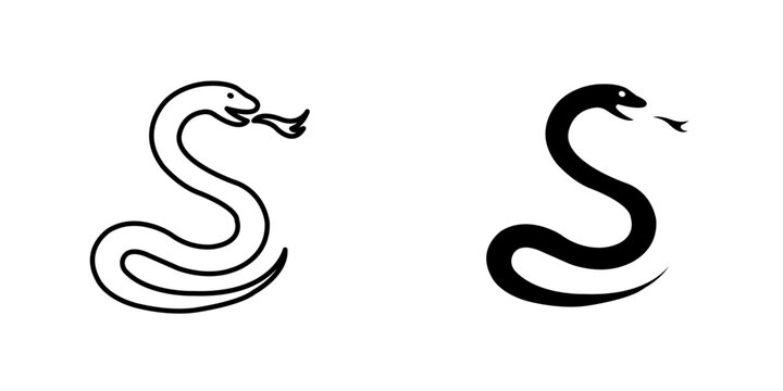Snakeicons for ui. vector illustration