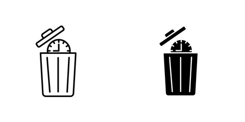 Time wasteicons for ui. vector illustration
