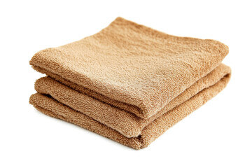 a pile of towels on a white background cutout image and isolated on transparent background 